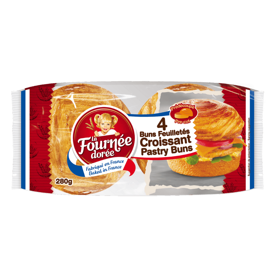 4 Croissant Pastry Buns