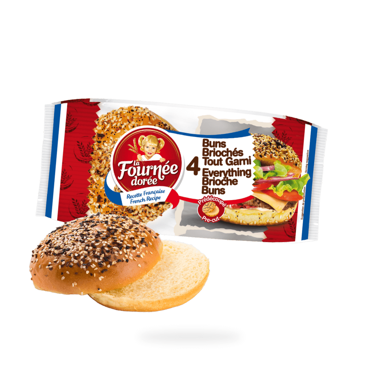 buns brioches tout garni ingredients