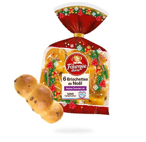 6 BRIOCHETTES NOEL PEPITES