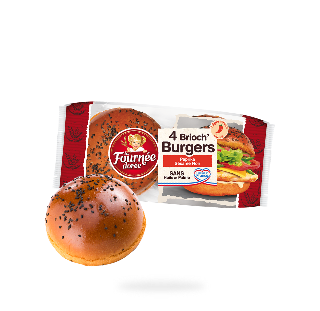 Brioch Burger Paprika Sésame Noir