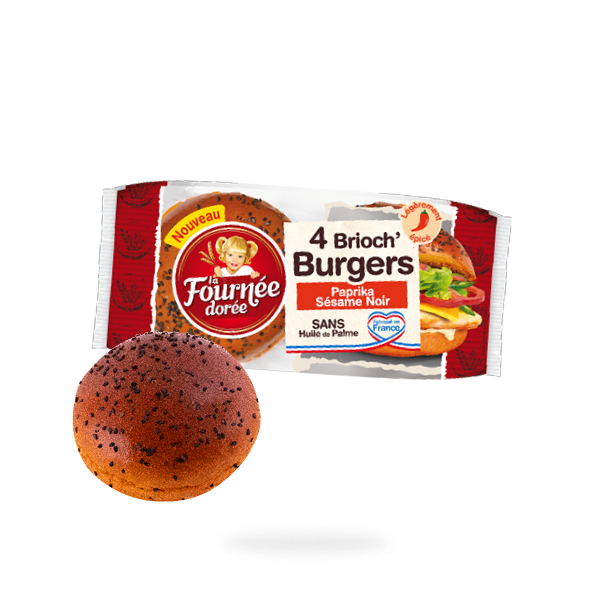 Brioch Burger Paprika Sésame Noir