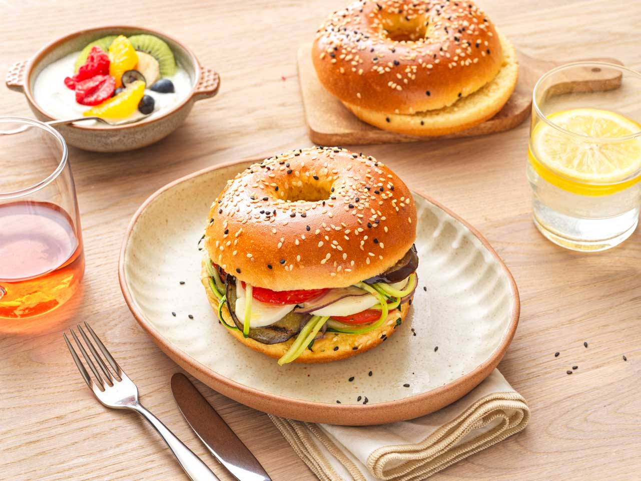 Recette Brioch’Bagel 2 Sésames