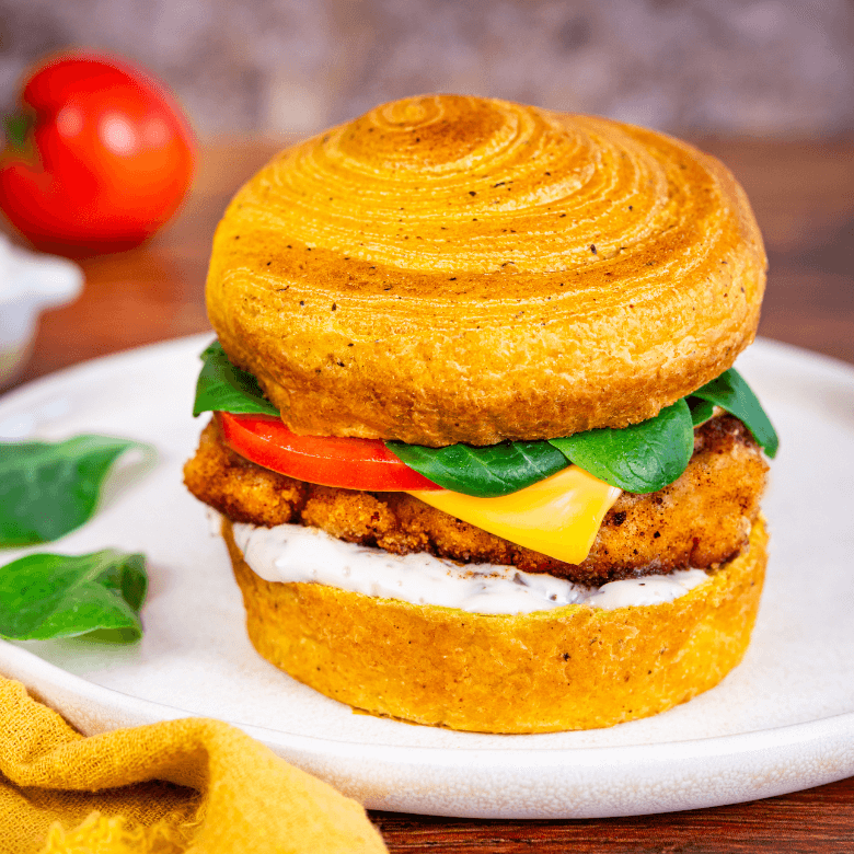 recette croissant burger sweet curry (1)