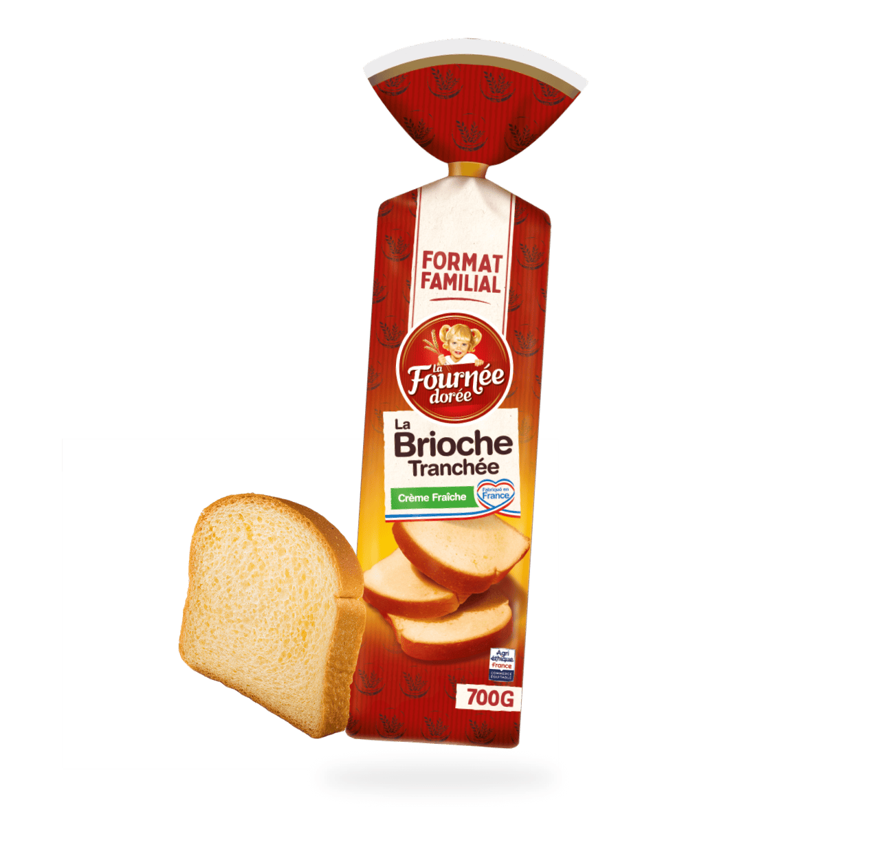 brioche tranchée famille