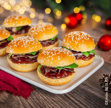 minis burgers sesame figue canard