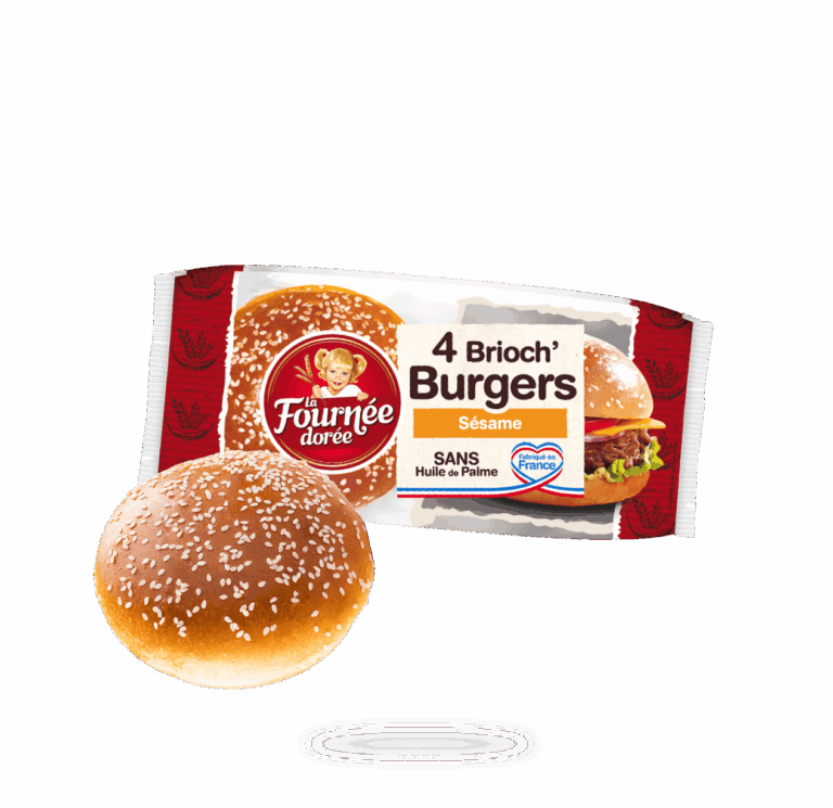 4 Buns Briochés Sésame