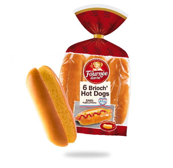 6 Brioch’ Hot Dogs