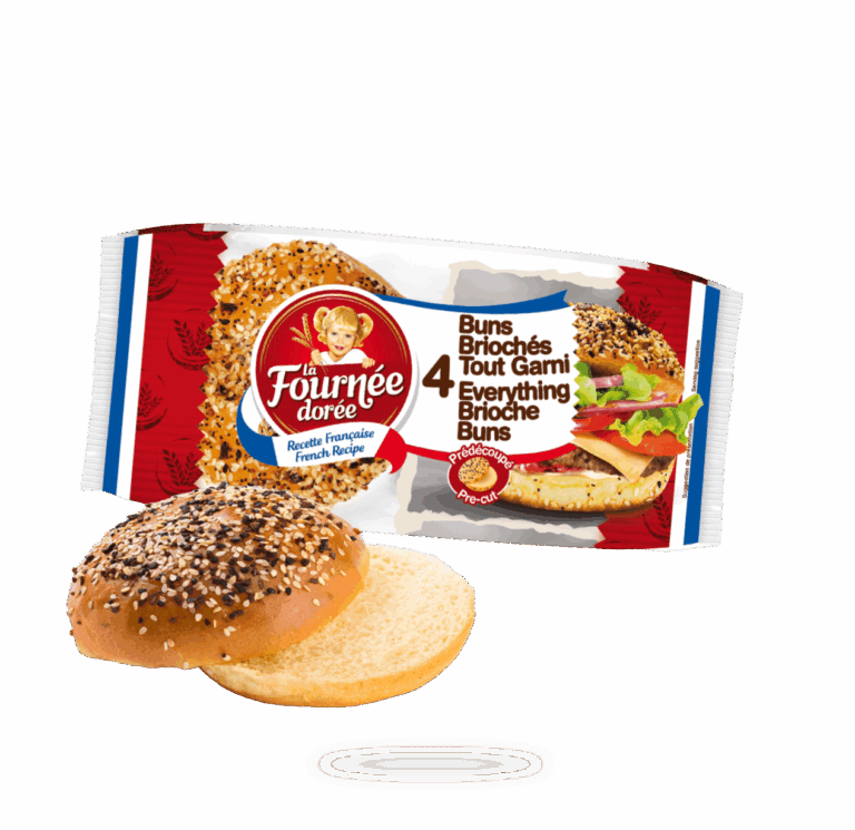 4 Buns Briochés Tout Garni