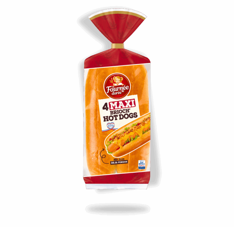 4 Maxi Brioch’Hot Dogs