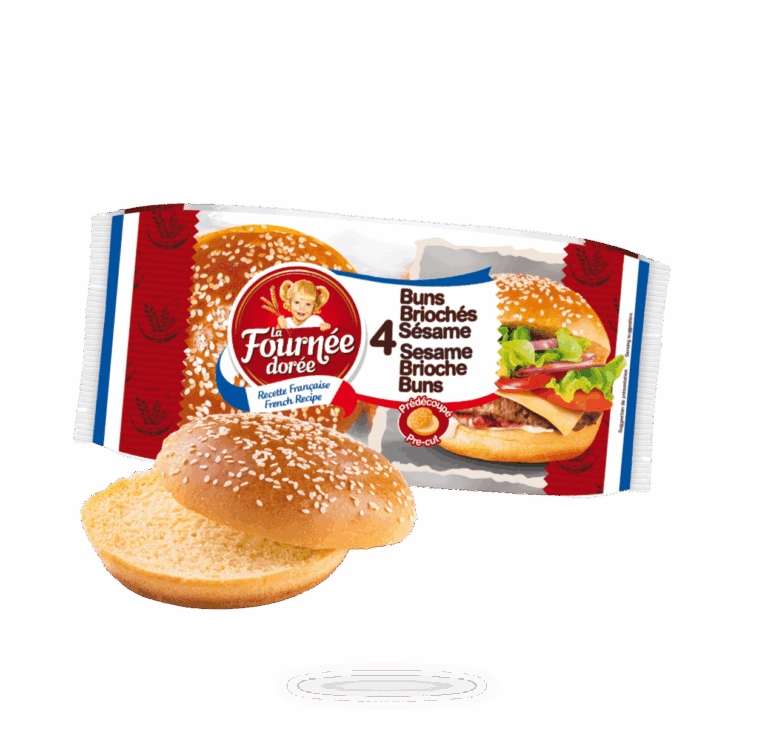 4 Buns Briochés Sésame
