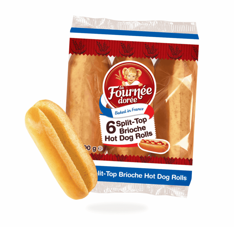 6 Split-top Brioche Hot Dog Rolls