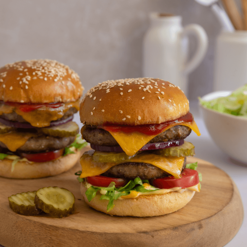 American Double Cheeseburger