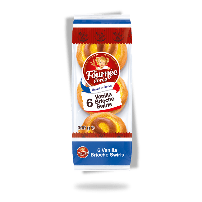 6 Vanilla Brioche Swirls